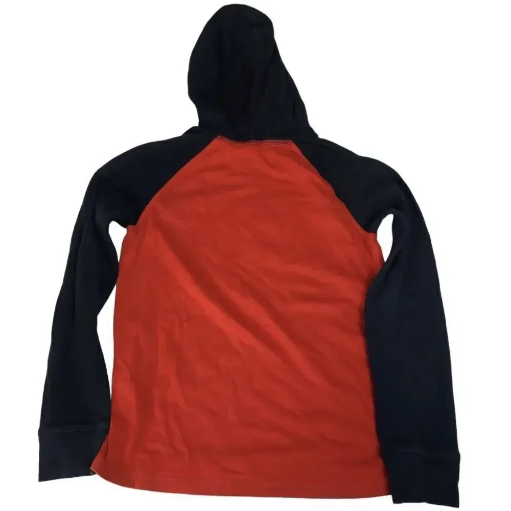 Polo by Ralph Lauren Boys Red and Blue Long Sleeve Hoodie Shirt Size XL (14-16)